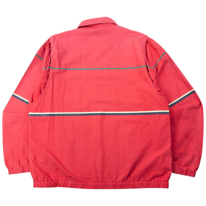 Vintage 90s Polo Ralph Lauren Striped Zip Up Jacket Size M | Medium, Red