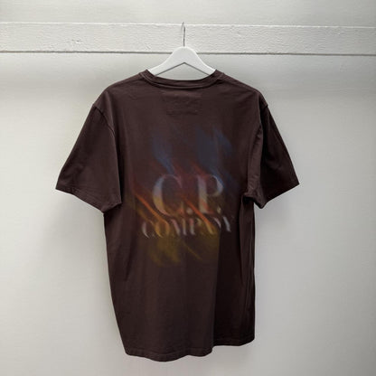 CP Company Fade Logo T-shirt (M) | Medium, Brown