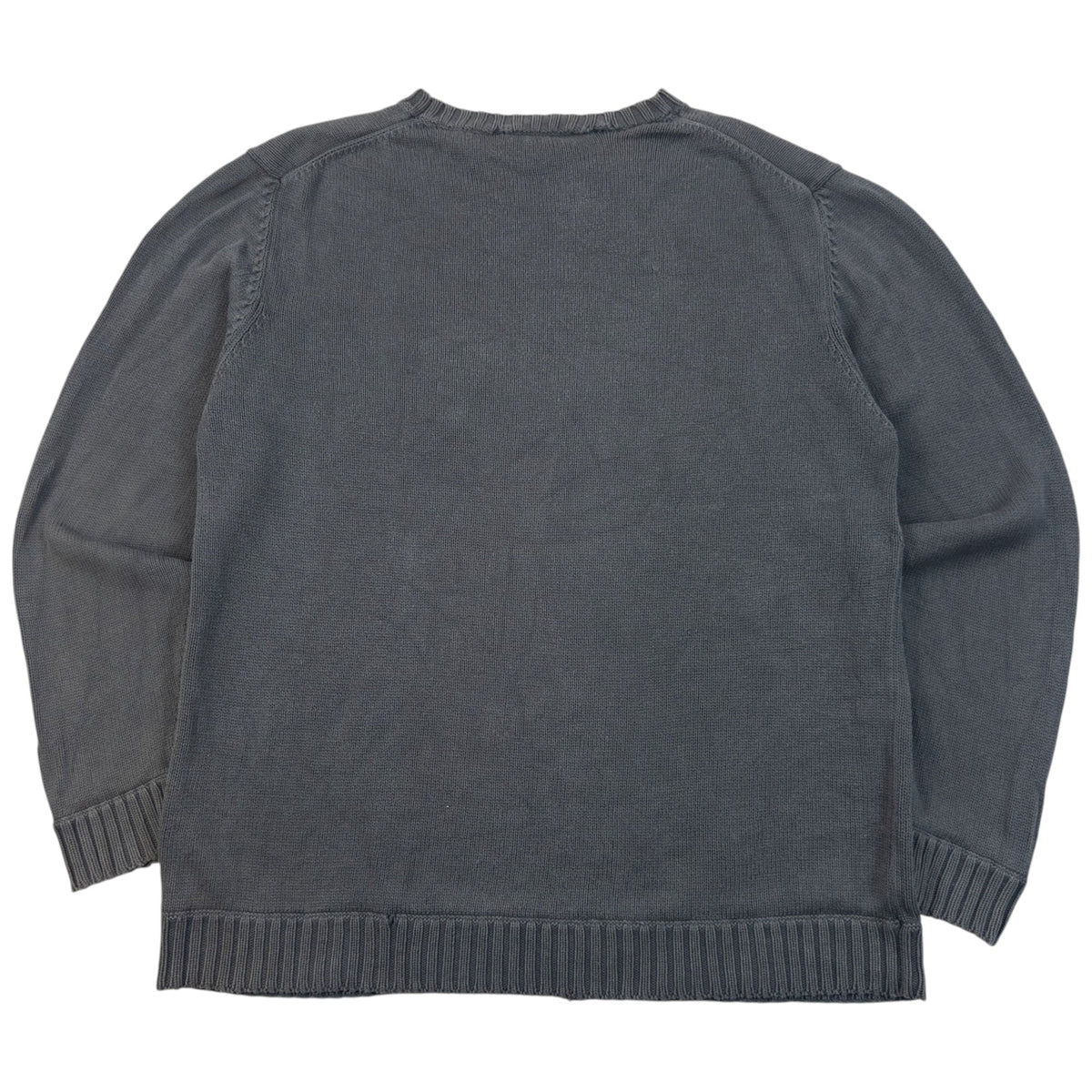 Vintage 2000s YSL Yves Saint Laurent Knit Jumper Size L | Large, Blue