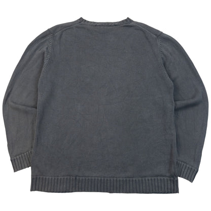 Vintage 2000s YSL Yves Saint Laurent Knit Jumper Size L | Large, Blue