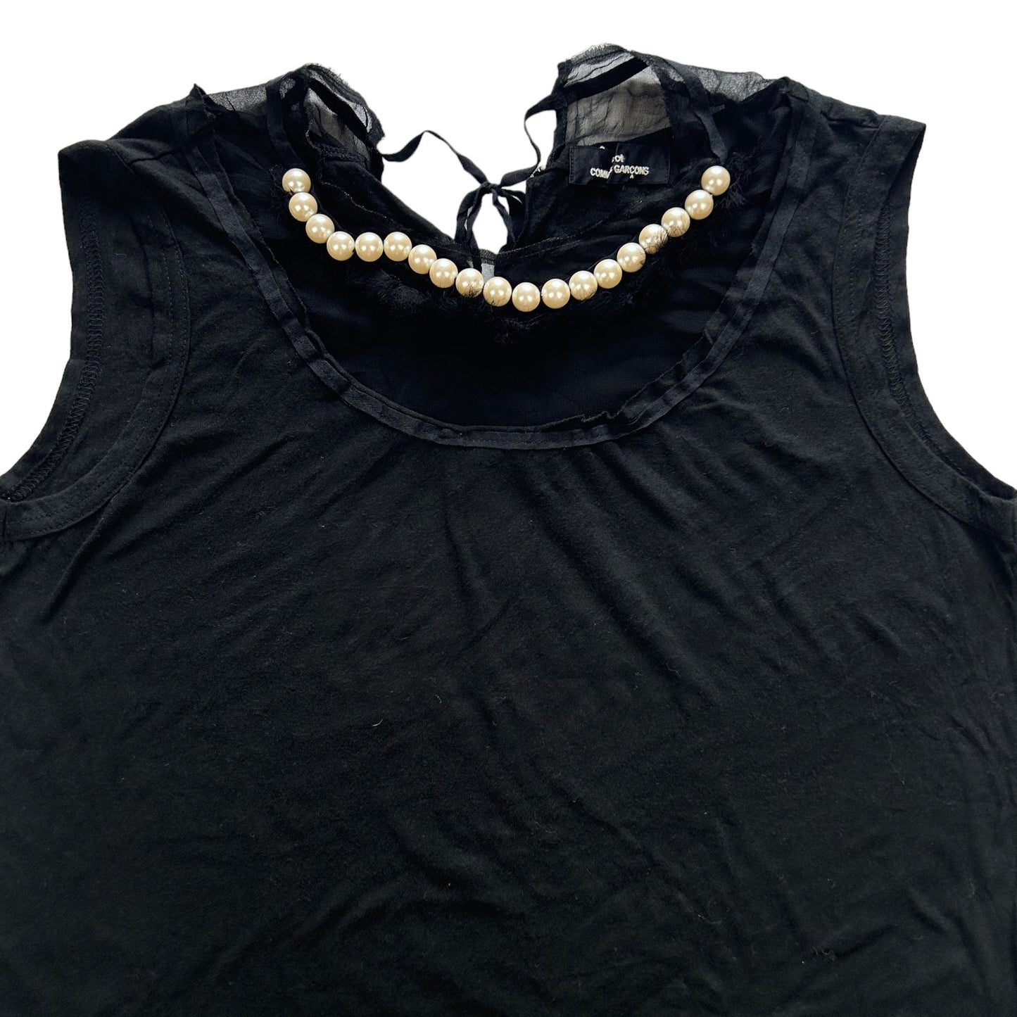 Vintage Comme Des Garcons Tricot Pearl Vest Top Woman's Size M