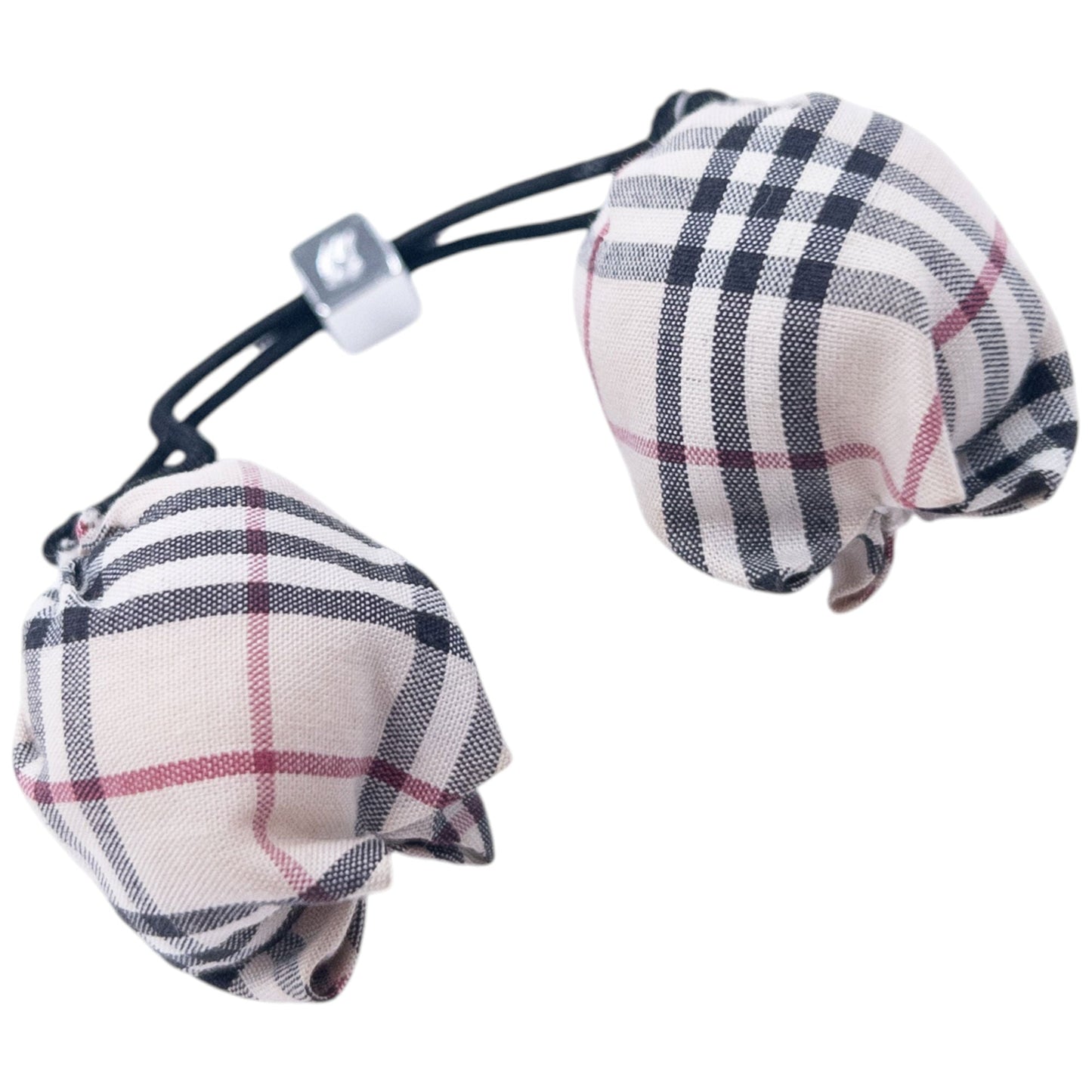 Vintage 2000s Burberry Nova Check Bobble Hair Ties | O/S, Black