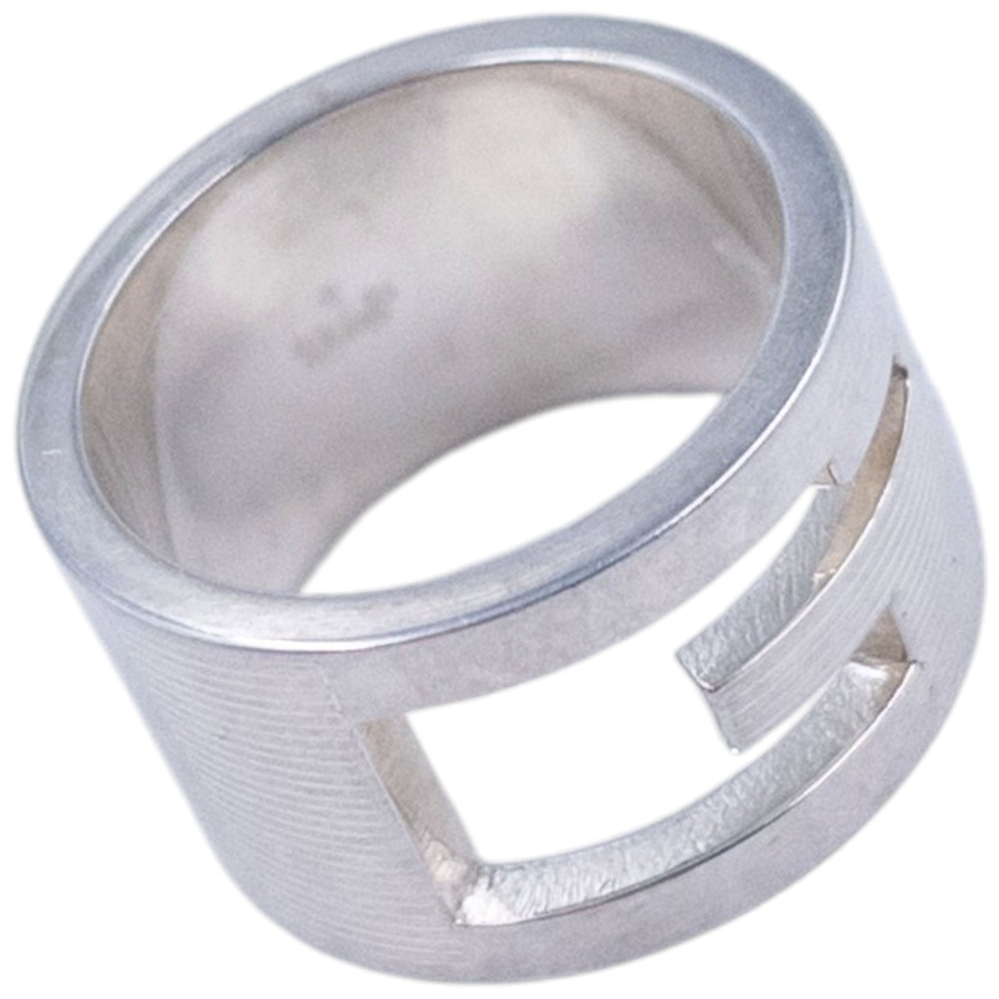 Vintage 2000s Gucci G Cut-Out Ring | O/S, Grey