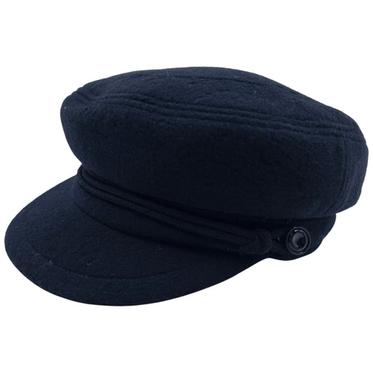 Vintage Burberry Wool Newsboy Hat Size M | O/S, Black