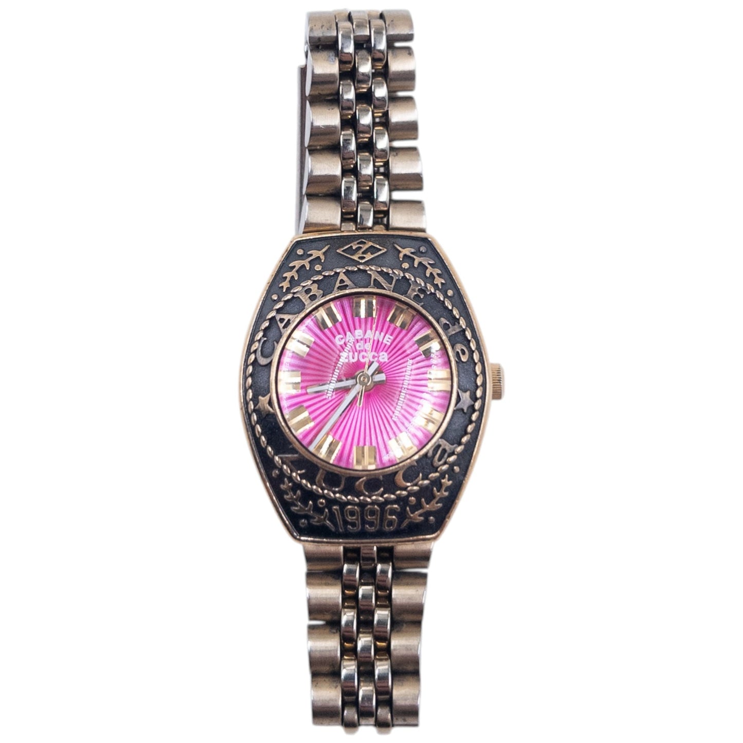 Vintage  1996 Cabane De Zucca By Issey Miyake Embossed Womens Watch | O/S, Multicoloured