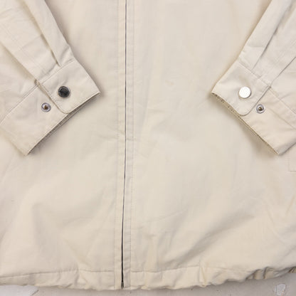 Vintage 90s YSL Yves Saint Laurent Harrington Jacket Size M | Medium, Cream