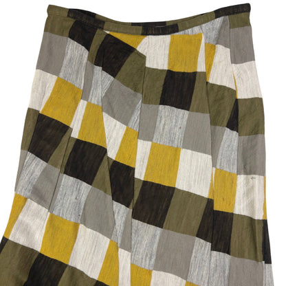 Vintage Yohji Yamamoto Asymmetric Checkered Skirt Womens Size W28