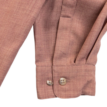 Vintage 2000s Issey Miyake Long Sleeve Button Up Shirt Size L | Large, Beige