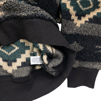 Vintage Polo Ralph Lauren Aztec Fleece Q Zip Sweatshirt Size XL