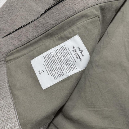 Stone Island Needle Punched Reflective Jacket | XL, Reflective Grey