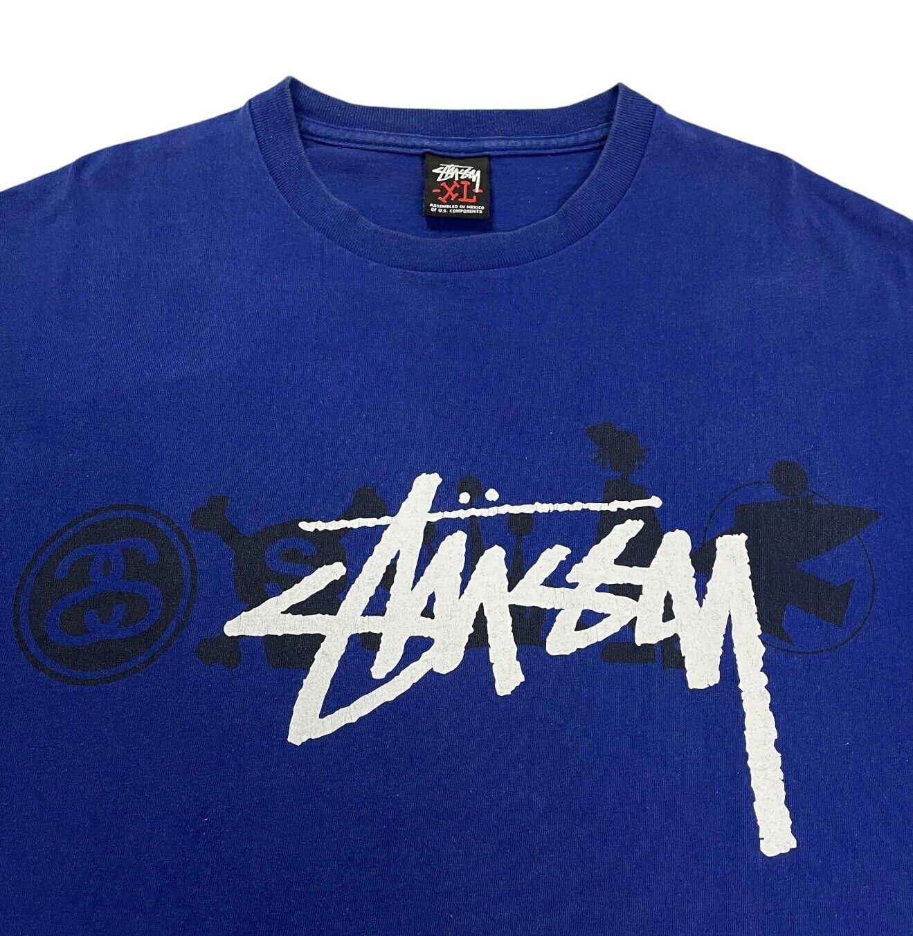 Vintage Stussy T-Shirt, Size XL | XL, Blue