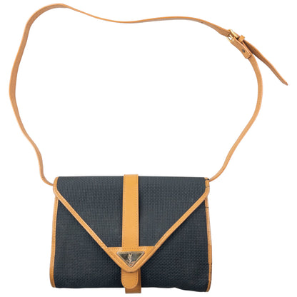 Vintage 80s YSL Yves Saint Laurent Leather Crossbody Bag | O/S, Multicoloured