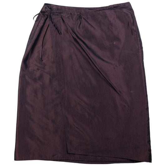 Vintage Emporio Armani Satin Wrap Skirt Womens Size W29