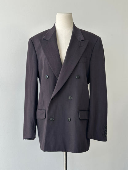 Christian Dior 1990s Pure Wool Double Breasted Blazer - M