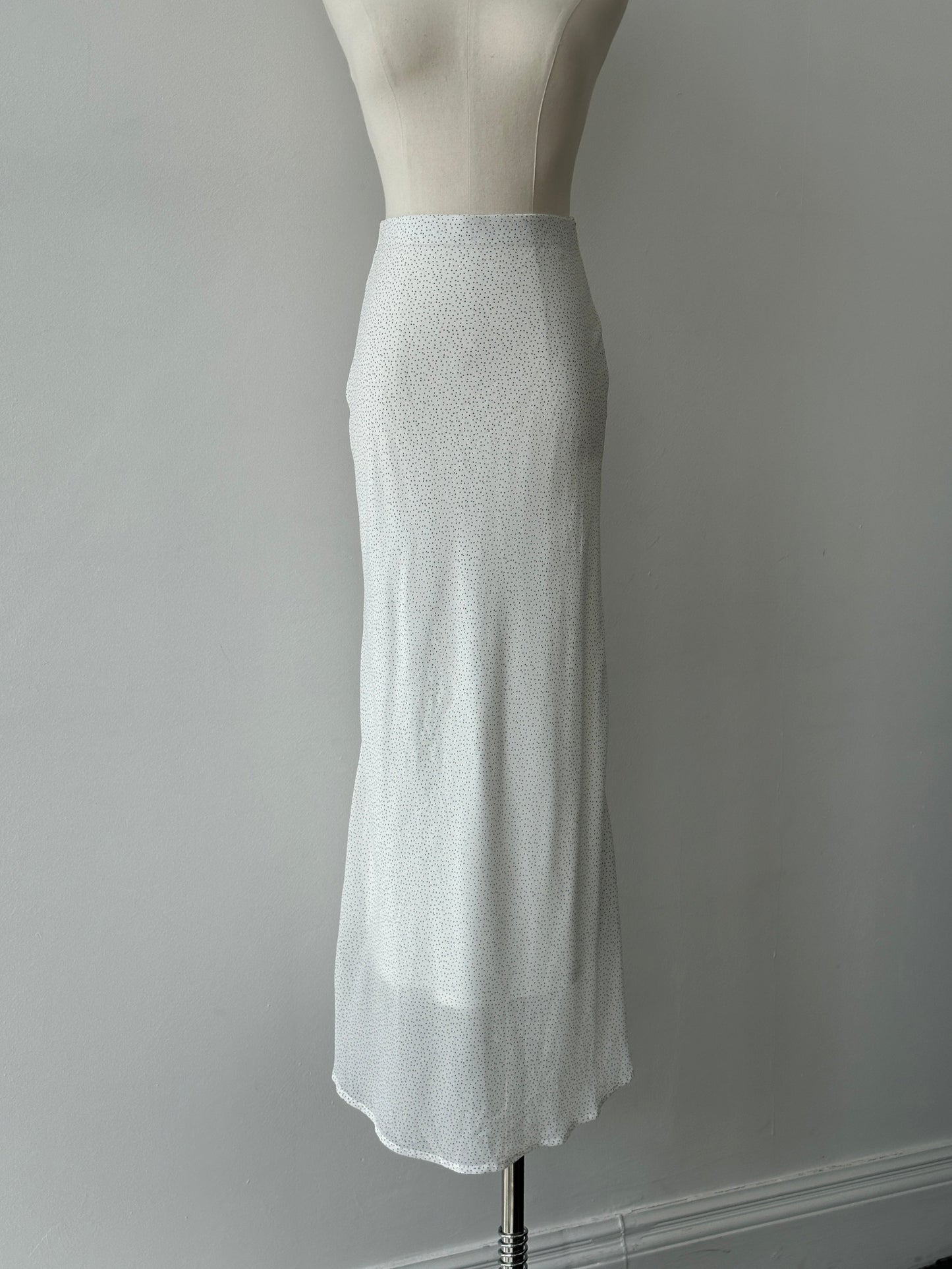 Vintage 2000s Polka Dot Midi Skirt - W24