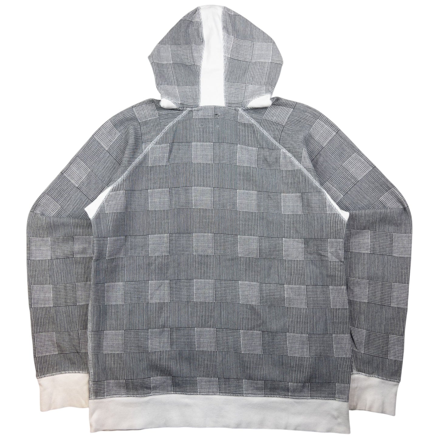 Vintage Stussy Checkered Zip Up Hoodie Size L