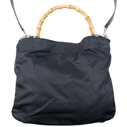 Vintage 2000s Gucci Bamboo Handle Hobo Handbag