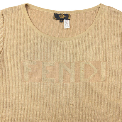 Vintage 90s Fendi Lightweight Jumper Womens Size XL | XL, Beige
