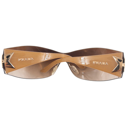 Vintage 2000s Prada Rimless Star Sunglasses | O/S, Brown
