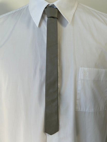 Vintage 1990s Leather Slim Tie