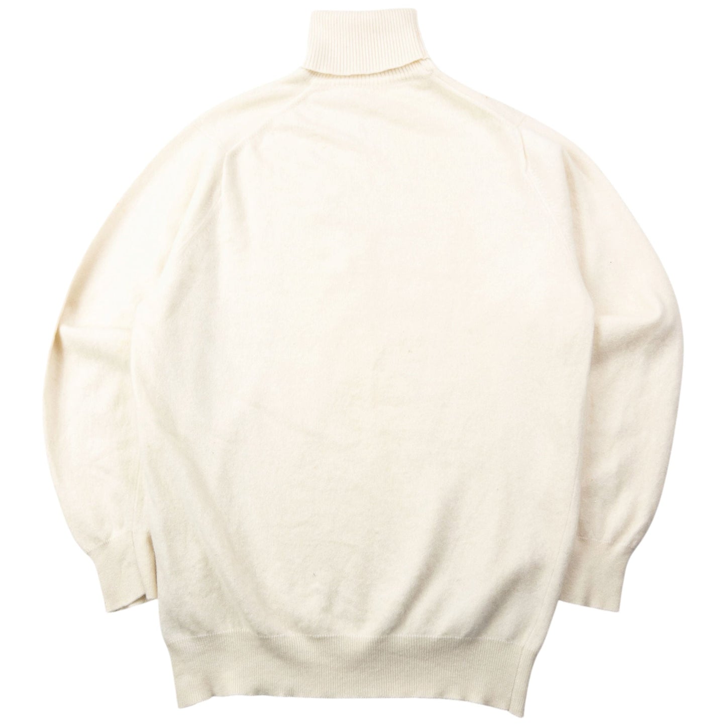 Vintage 90s Burberry Cashmere Turtleneck Jumper Size S | Small, Cream