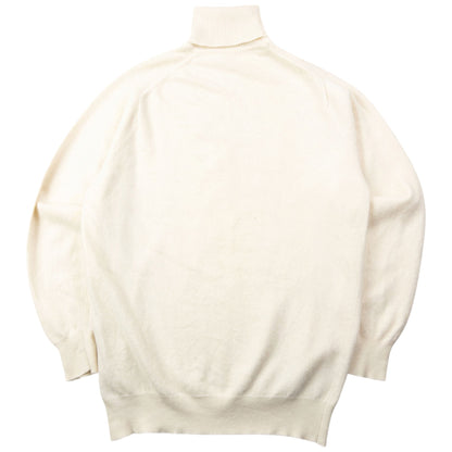 Vintage 90s Burberry Cashmere Turtleneck Jumper Size S | Small, Cream