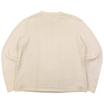 Vintage 2000s YSL Yves Saint Laurent Knit Jumper Size M | Medium, Beige