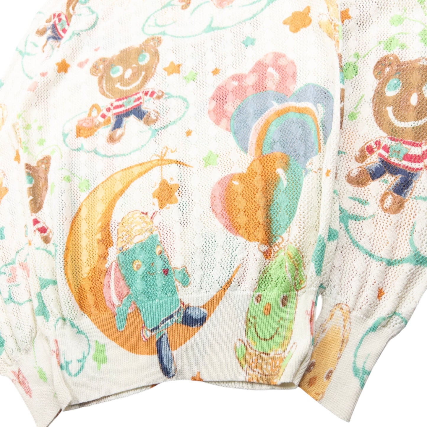 Vintage Hysteric Glamour Graphic Knit Cardigan Womens Size S