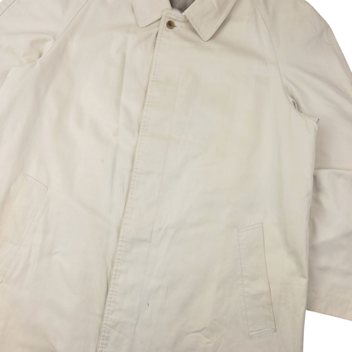 Vintage 90s YSL Yves Saint Laurent Trench Jacket Size XL | XL, Beige