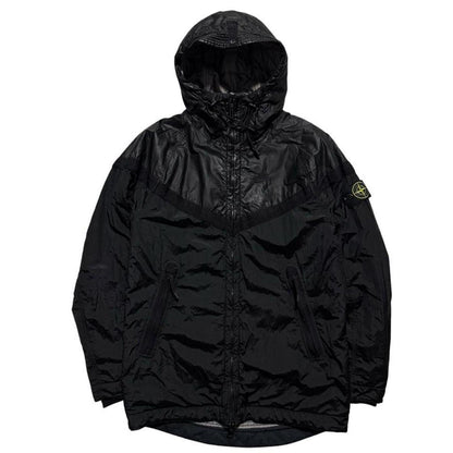Stone Island Mussola Gommata Nylon Metal Jacket | Small, Black