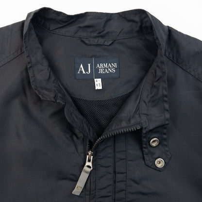 Vintage 2000s Armani Jeans Zip Up Jacket Size S | Small, Black