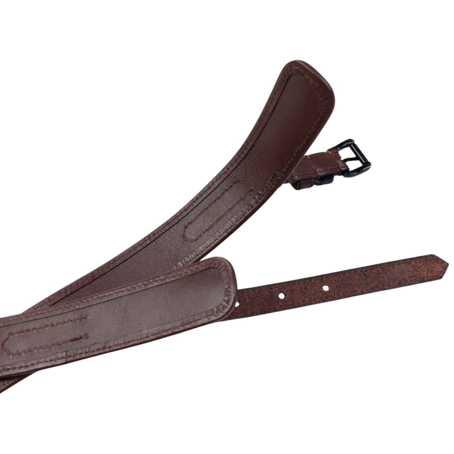 Vintage 2000s Burberry Nova Check Leather Belt Size W34 | O/S, Brown