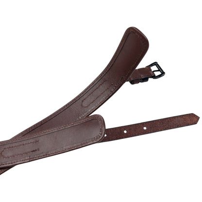 Vintage 2000s Burberry Nova Check Leather Belt Size W34 | O/S, Brown