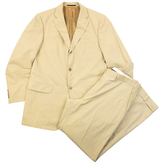 Vintage 2000s Burberry Jacket & Trousers Suit Set Size XL | XL, Beige