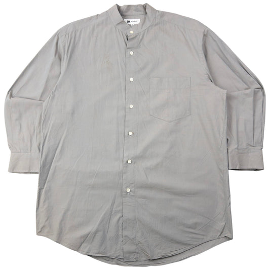Vintage 90s Issey Miyake Long Sleeve Button Up Shirt Size L | Large, Grey
