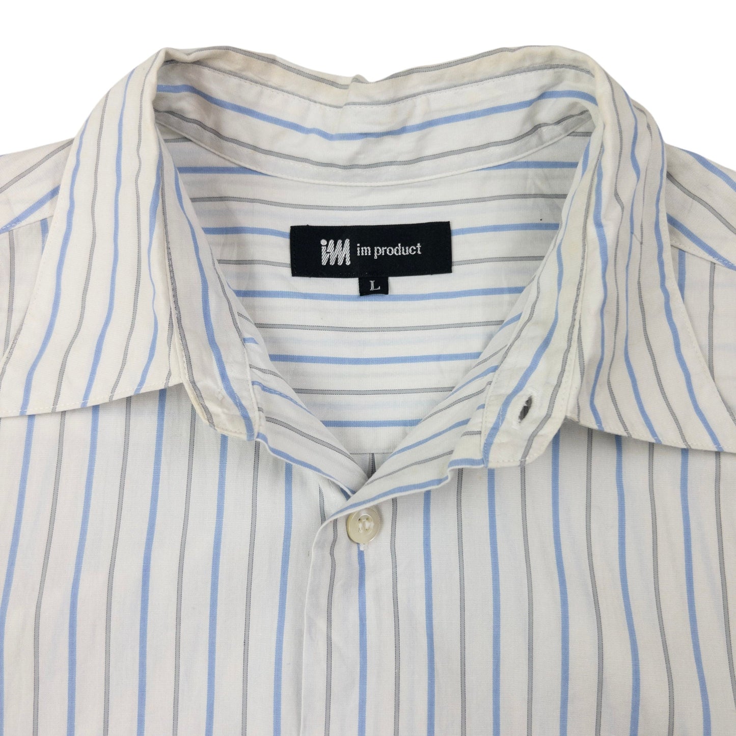 Vintage Issey Miyake Striped Long Sleeve Button Up Shirt Size S