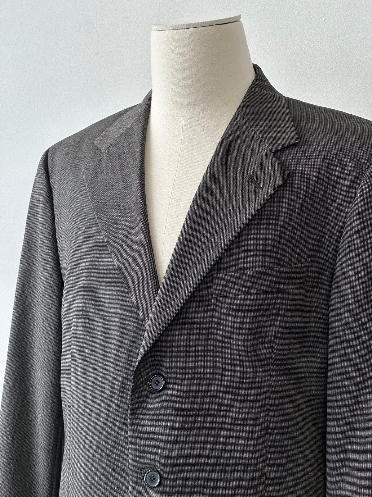 Givenchy 1990s Pure Worsted Wool Single Breasted Blazer - 42L