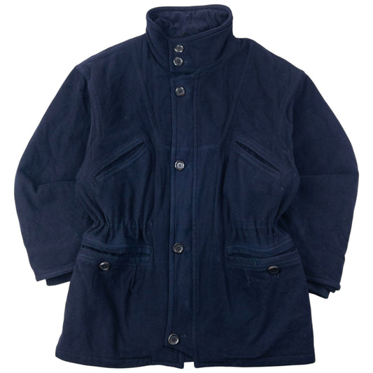 Vintage 2000s Hugo Boss Zip Up Cashmere Jacket Size XL | XL, Navy