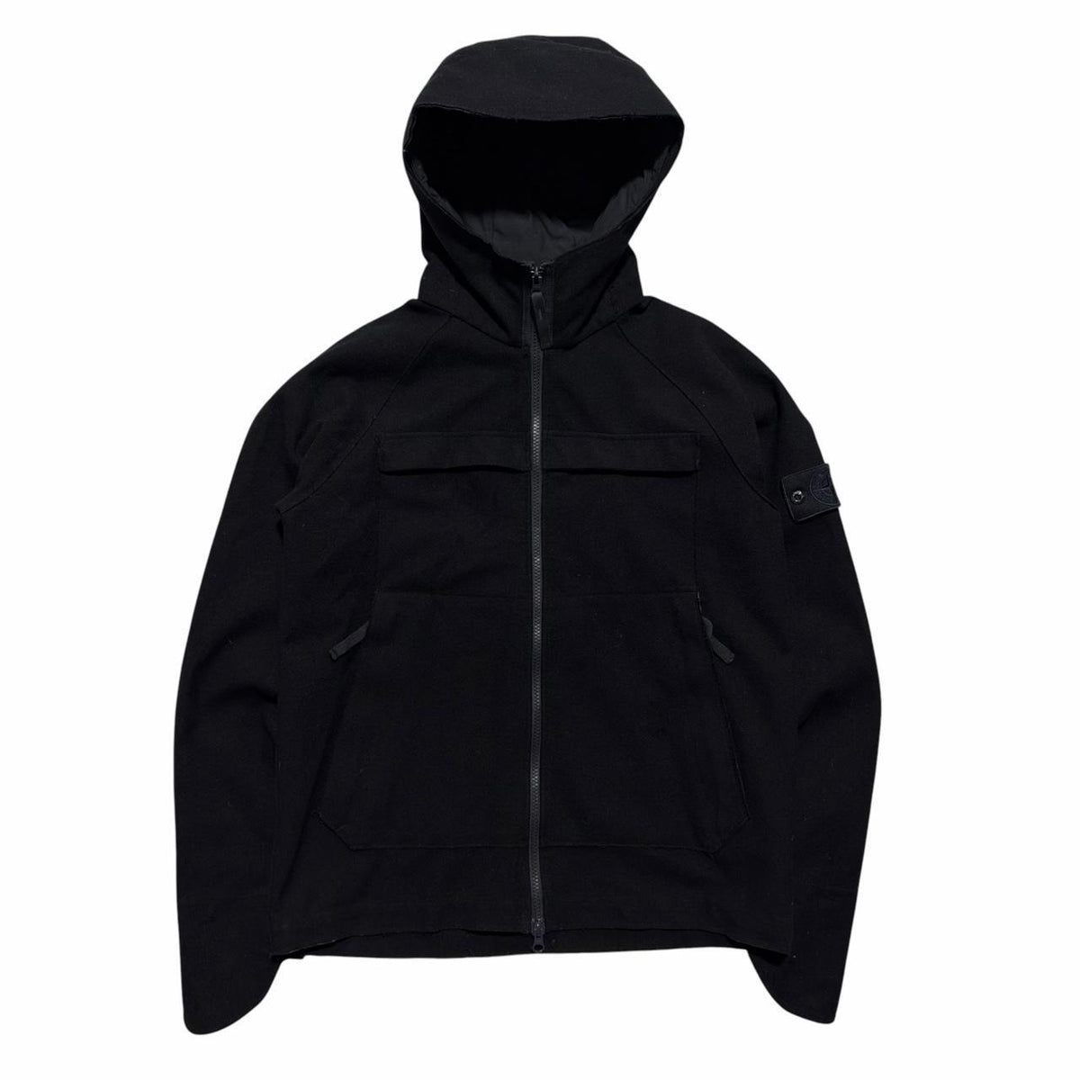 Stone Island Navy Ghost SW 3L Wool Jacket | Small, Navy