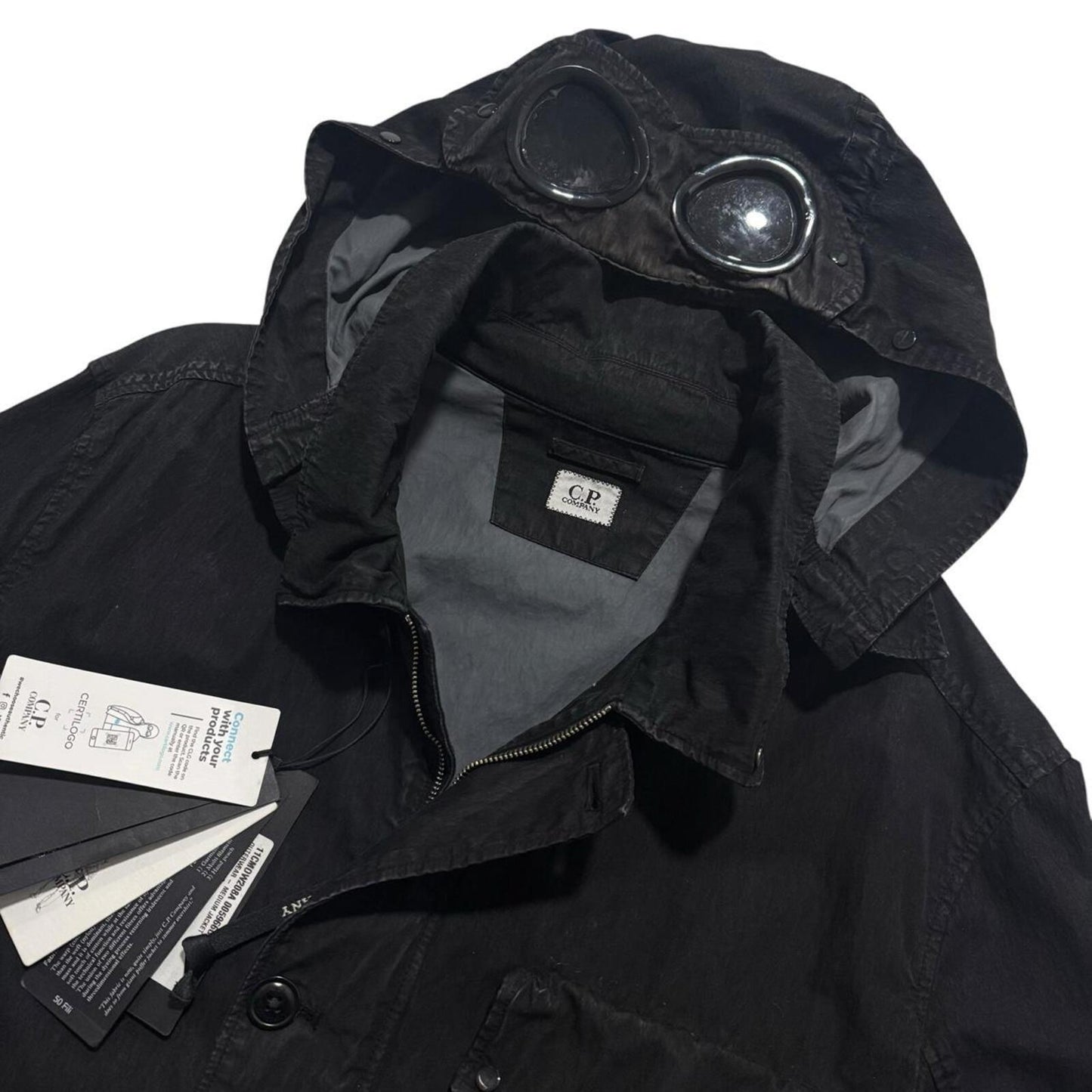 CP Company 50 Fili Goggle Jacket | XL, Black