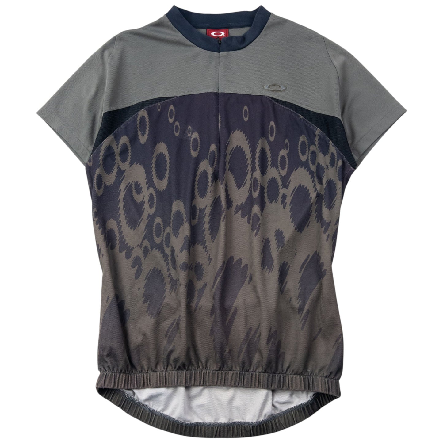 Vintage 90s Oakley Q Zip Cycling T Shirt Size M | Medium, Grey
