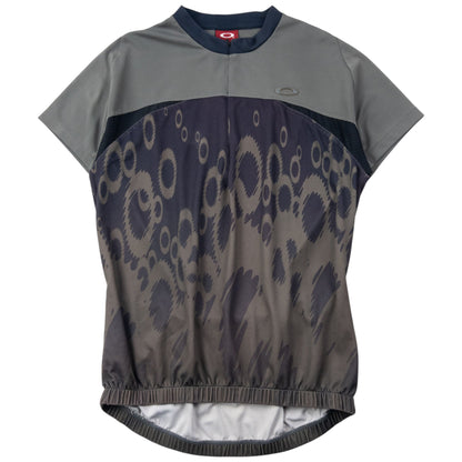 Vintage 90s Oakley Q Zip Cycling T Shirt Size M | Medium, Grey