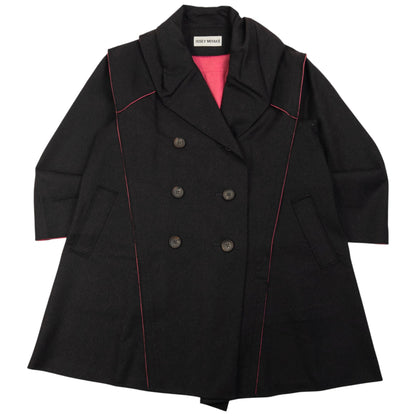 Vintage 2000s Issey Miyake Contrast Seam Jacket Womens Size L | Large, Black