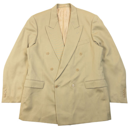 Vintage 90s YSL Yves Saint Laurent Jacket & Trousers Suit Set Size XL | XL, Beige