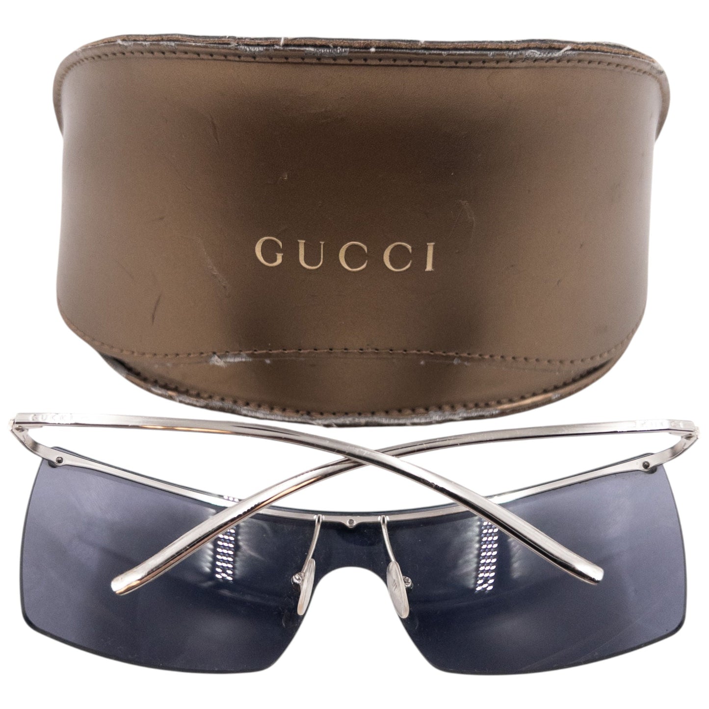 Vintage 2000s Gucci By Tom Ford Rimless Sunglasses | O/S, Navy