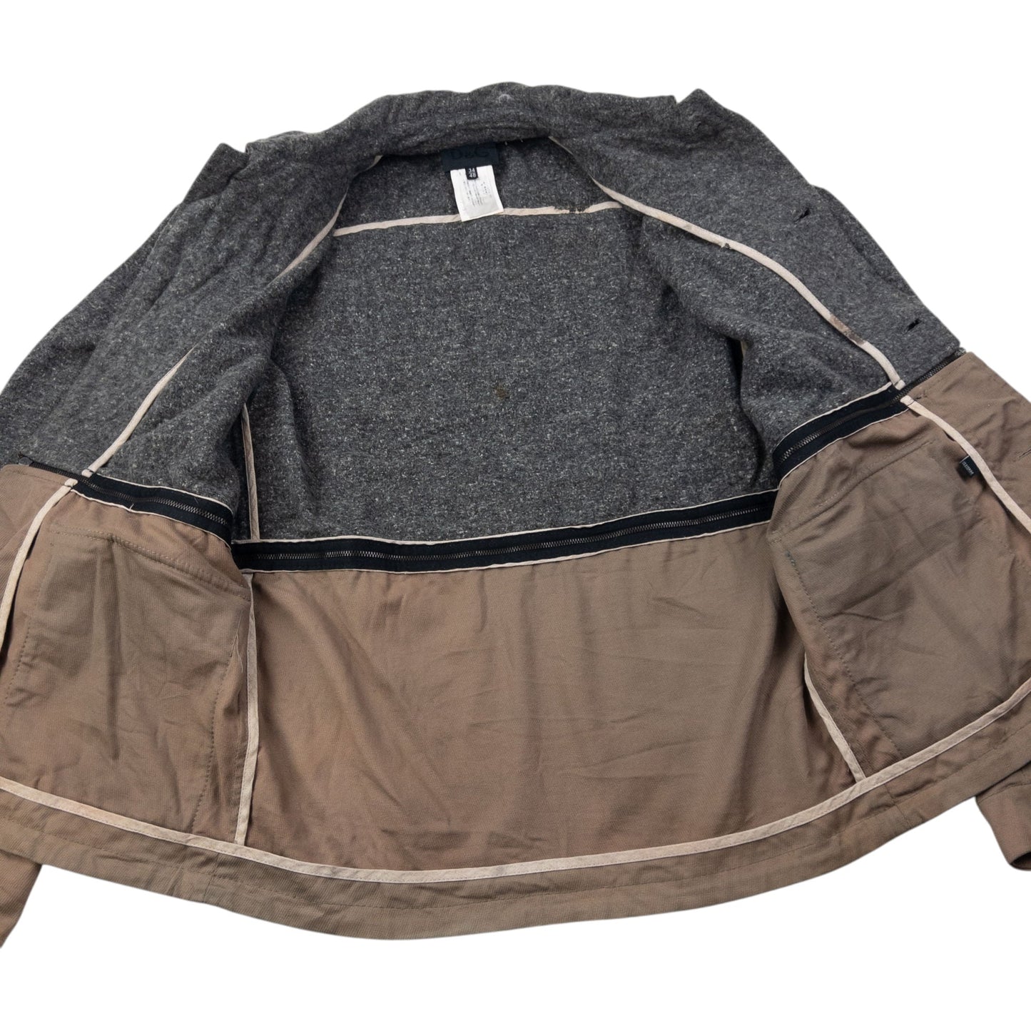 Vintage 90s Dolce & Gabbana Detachable Wool Jacket Size M