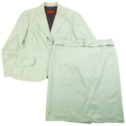 Vintage 2000s Burberry Jacket & Skirt Suit Set Womens Size XL | XL, Green