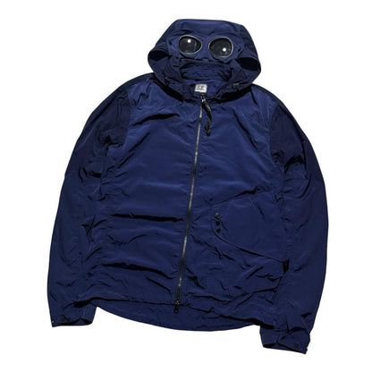 CP Company Chrome Nylon Goggle Jacket | Small, Navy Blue