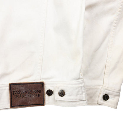 Vintage YSL Yves Saint Laurent Button Up Denim Jacket Size S
