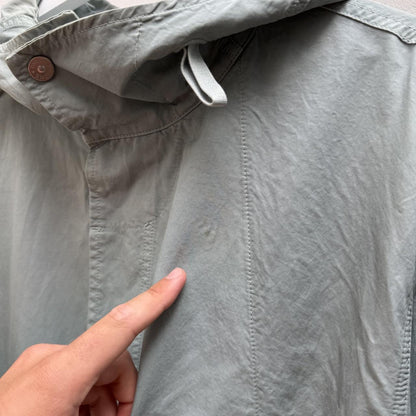 Stone Island Cupro Cotton Twill Smock Jacket light blue (L) | Large, Blue